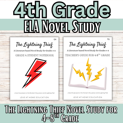Percy Jackson and the Lightning Thief: 4-8th Grade Novel Study