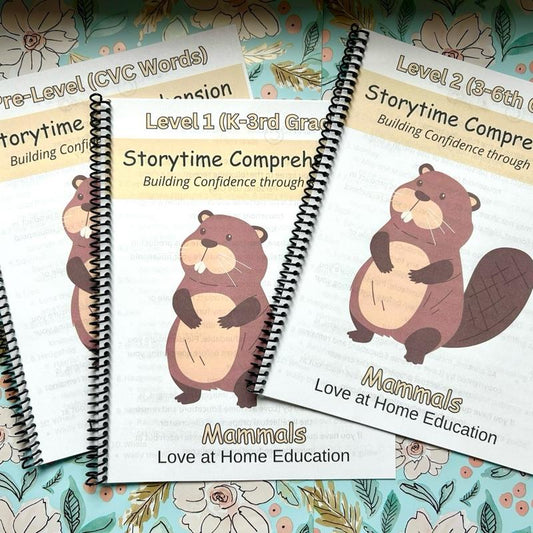 Storytime Comprehension: Inspiring Confidence in Young Readers (Mammals, Reading Comprehension) PreK-8th Grade