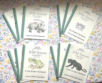 Wild Science 1-3 Bundle: Elementary Science Curriculum: Activity Books (60 Lessons)