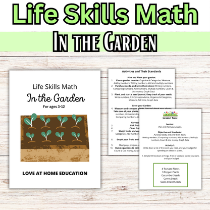 Life Skills Math- Hands-On Math in the Garden