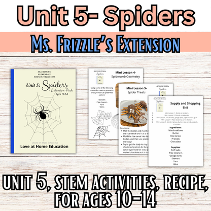 Ms. Frizzle's Elementary Science Curriculum- Extension Pack (Ages 10-14, 4th-8th grade)