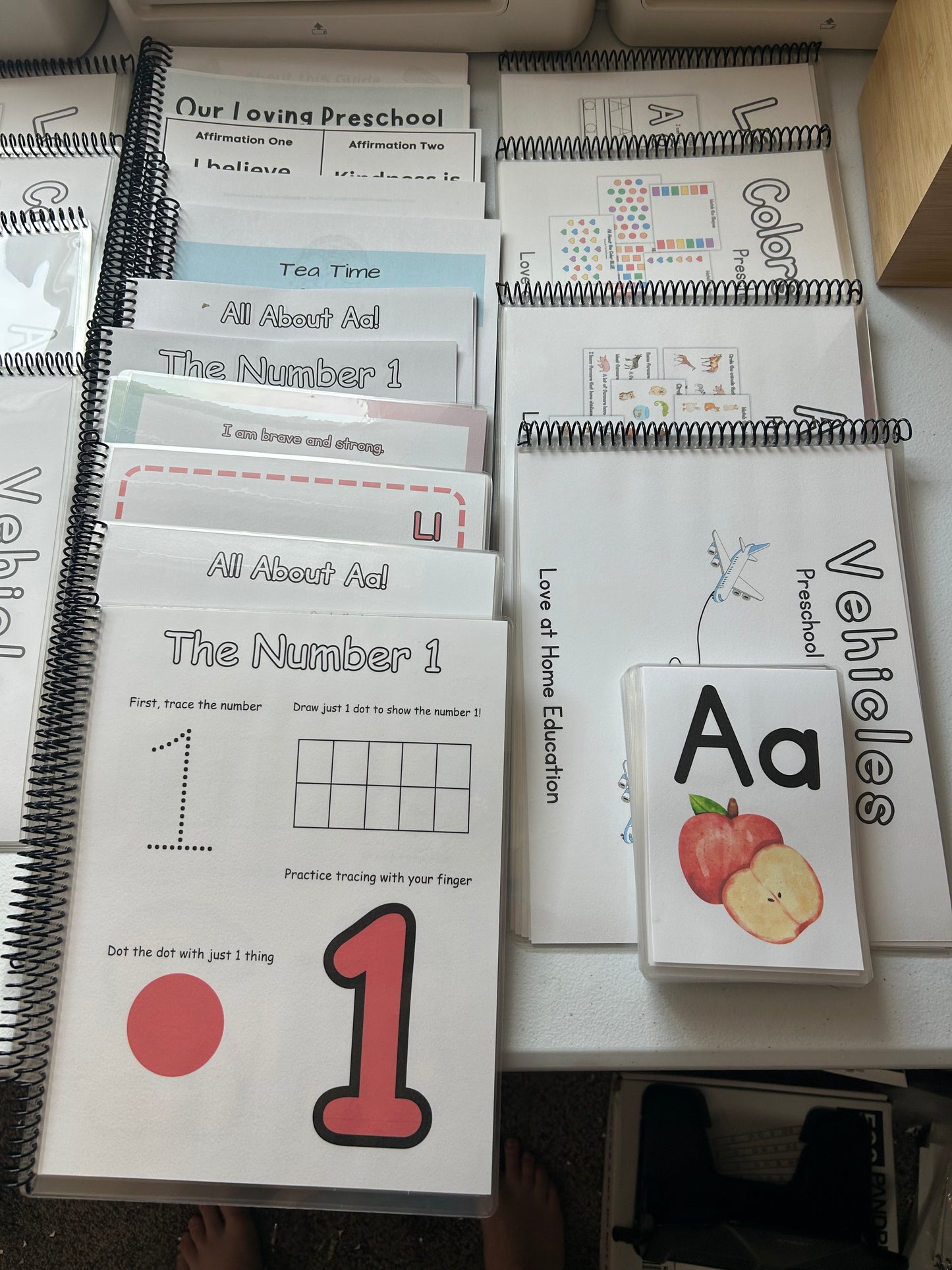 The TikTok Preschool Bundle (Full Preschool Curriculum, Calm Down Corner Posters, and Tracing Books)