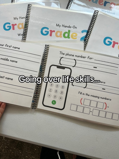 My Graded Hands on Workbooks- Preschool-5th Grade (Learning Books) Bundle