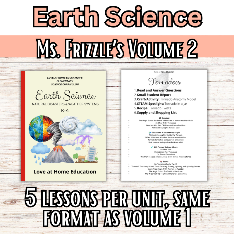 Ms. Frizzle Earth Science Addition (8 units) (K-4th) Volume 2: Units 1-8