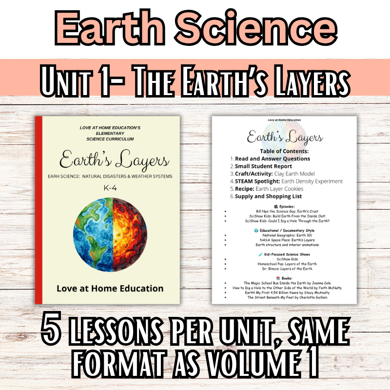 Ms. Frizzle Earth Science Addition (8 units) (K-4th) Volume 2: Units 1-8
