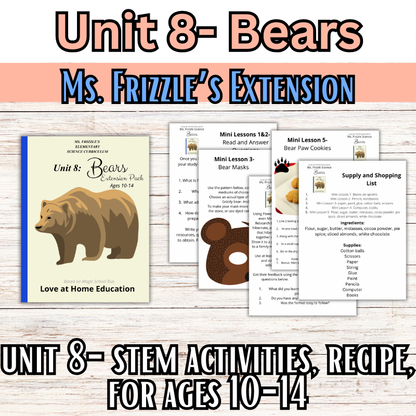 Ms. Frizzle's Elementary Science Curriculum- Extension Pack (Ages 10-14, 4th-8th grade)