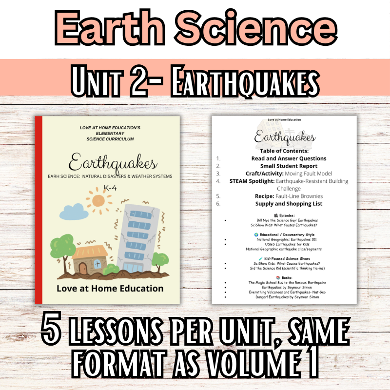 Ms. Frizzle Earth Science Addition (8 units) (K-4th) Volume 2: Units 1-8