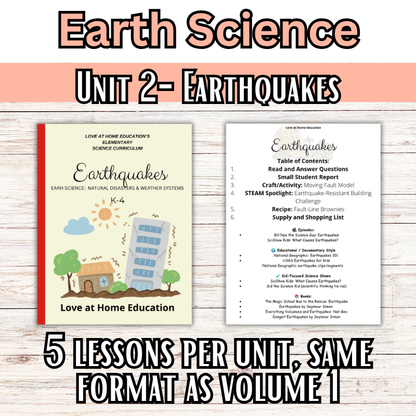 Ms. Frizzle Earth Science Addition (8 units) (K-4th) Volume 2: Units 1-8