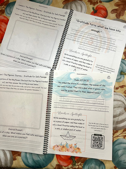 Thankful for Thanksgiving: Thanksgiving Homeschool Unit Study Collection (K-8th)