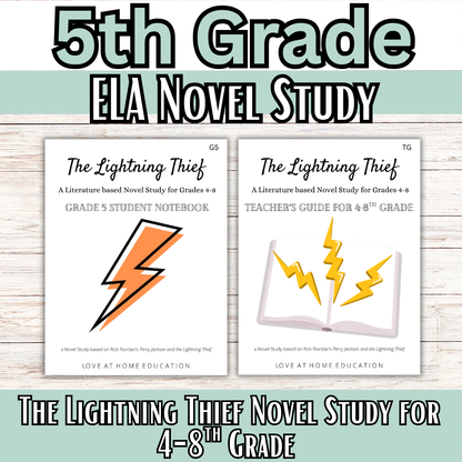 Percy Jackson and the Lightning Thief: 4-8th Grade Novel Study
