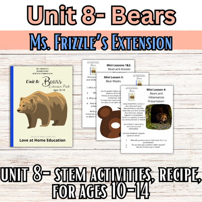 Ms. Frizzle's Elementary Science Curriculum- Extension Pack (Ages 10-14, 4th-8th grade)