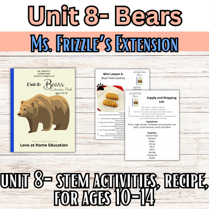 Ms. Frizzle's Elementary Science Curriculum- Extension Pack (Ages 10-14, 4th-8th grade)