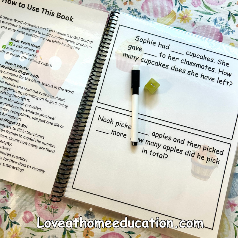 Roll & Solve: Reusable Math Book Bundle