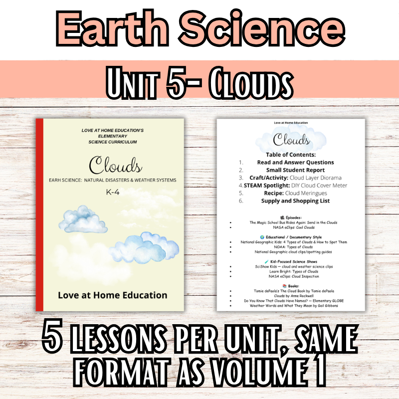 Ms. Frizzle Earth Science Addition (8 units) (K-4th) Volume 2: Units 1-8