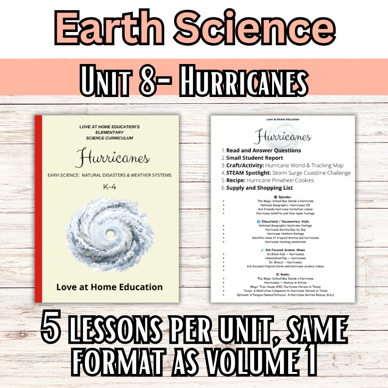 Ms. Frizzle Earth Science Addition (8 units) (K-4th) Volume 2: Units 1-8