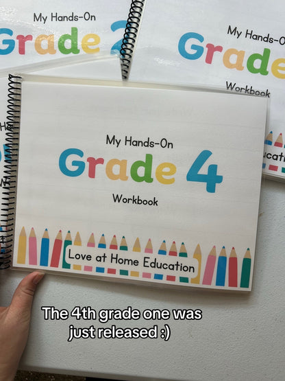 My Graded Hands on Workbooks- Preschool-5th Grade (Learning Books) Bundle