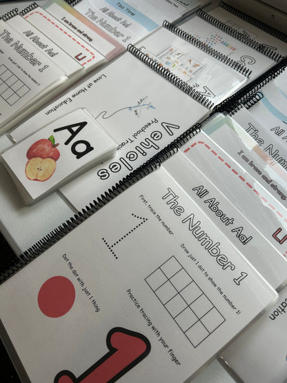 The TikTok Preschool Bundle (Full Preschool Curriculum, Calm Down Corner Posters, and Tracing Books)