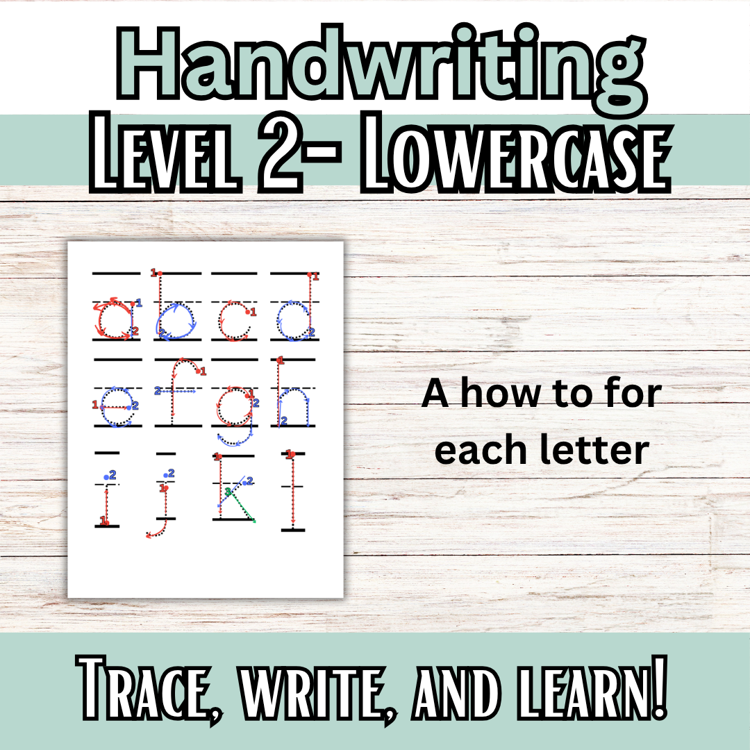 Handwriting Levels 1-4 Bundle: Manuscript
