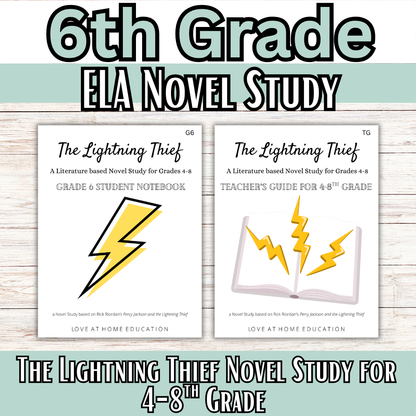 Percy Jackson and the Lightning Thief: 4-8th Grade Novel Study