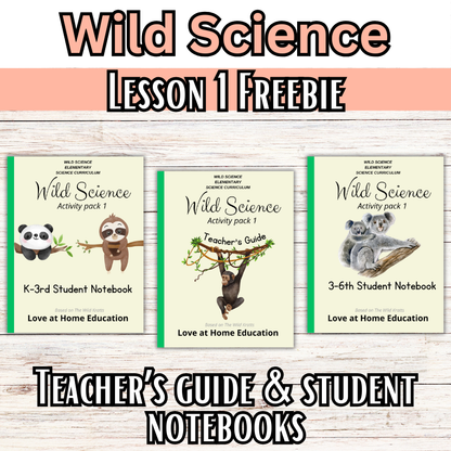 Wild Science 1-3 Bundle: Elementary Science Curriculum: Activity Books (60 Lessons)