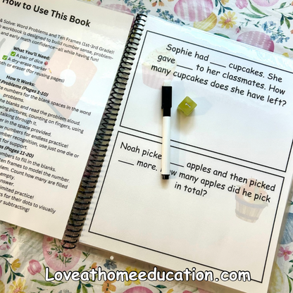 Roll & Solve: Reusable Math Book Bundle