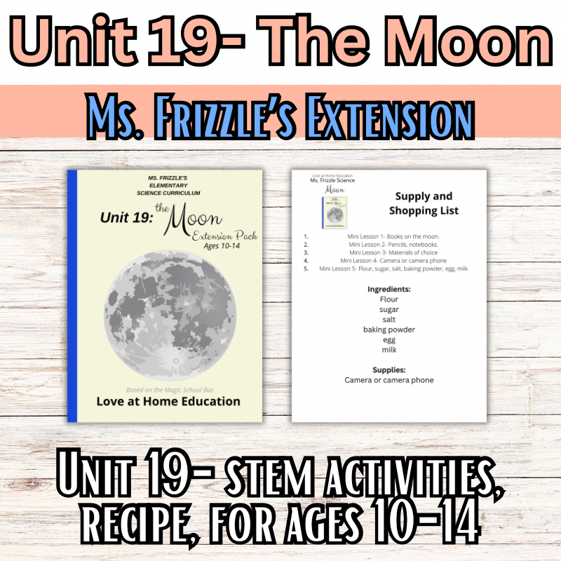 Ms. Frizzle's Elementary Science Curriculum- Extension Pack (Ages 10-14, 4th-8th grade)