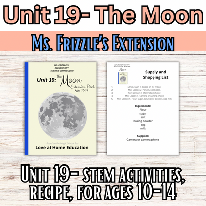 Ms. Frizzle's Elementary Science Curriculum- Extension Pack (Ages 10-14, 4th-8th grade)