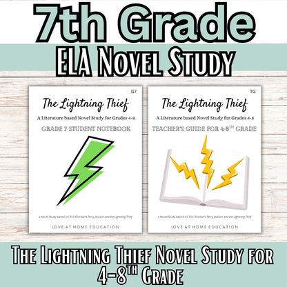 Percy Jackson and the Lightning Thief: 4-8th Grade Novel Study