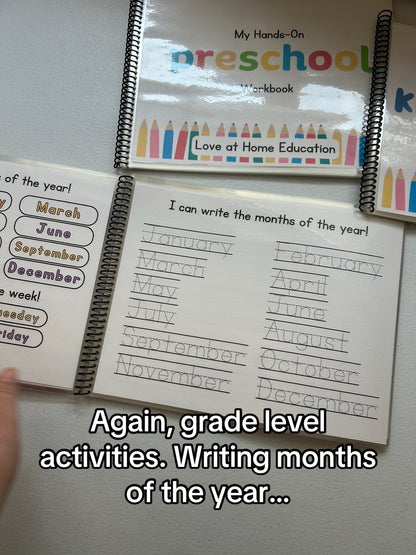 My Graded Hands on Workbooks- Preschool-5th Grade (Learning Books) Bundle