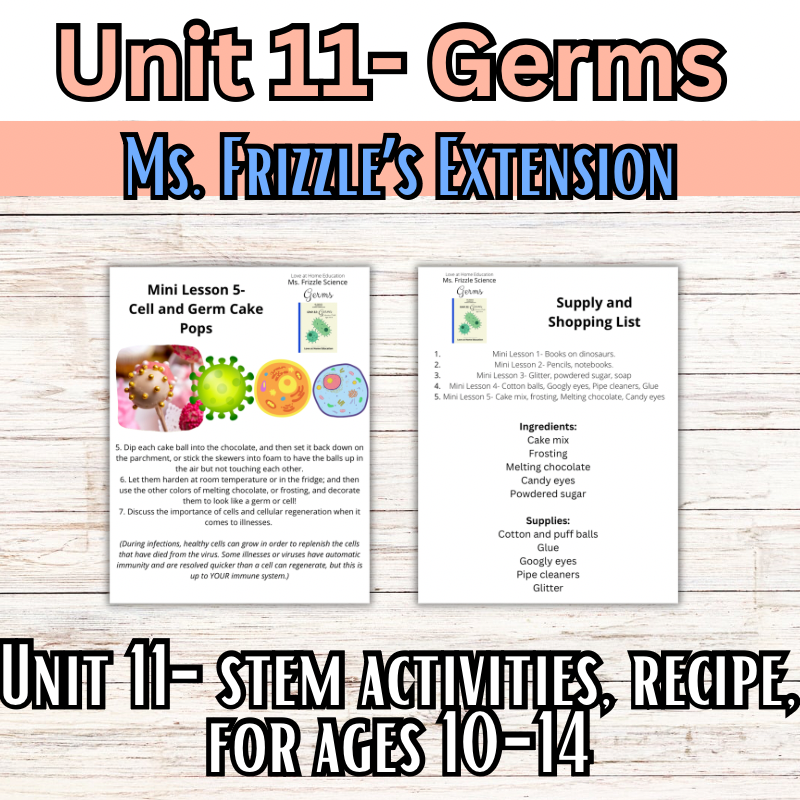 Ms. Frizzle's Elementary Science Curriculum- Extension Pack (Ages 10-14, 4th-8th grade)