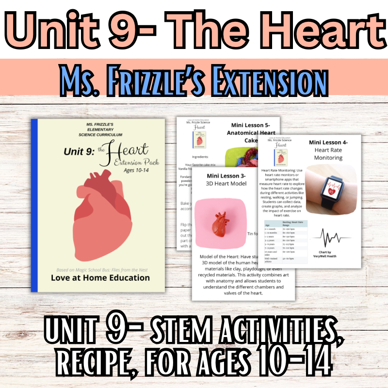 Ms. Frizzle's Elementary Science Curriculum- Extension Pack (Ages 10-14, 4th-8th grade)