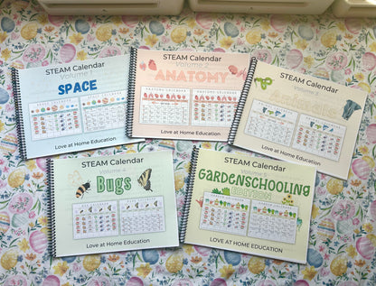 STEAM Calendars- Science Unit Studies K-6