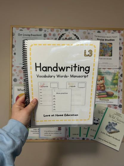 Handwriting Levels 1-4 Bundle: Manuscript