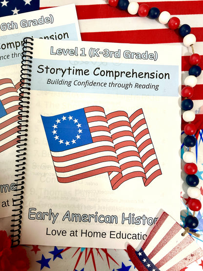 Storytime Comprehension: Inspiring Confidence in Young Readers (America Volume 1, Reading Comprehension) K-6th Grade