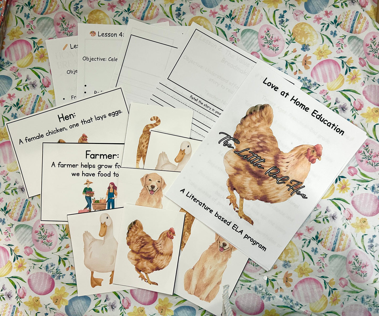 The Little Red Hen- Literature Mini Study