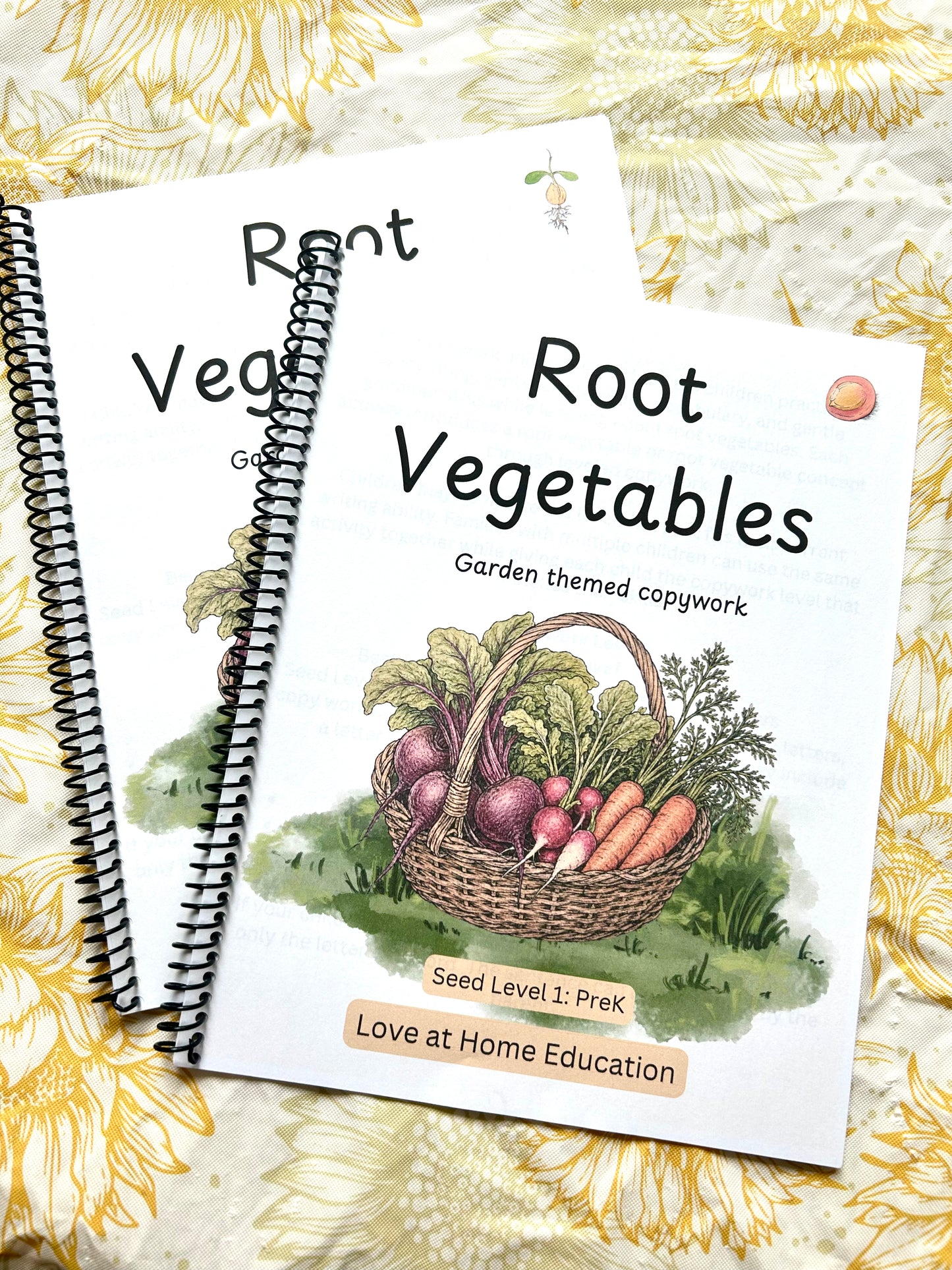 Root Vegetables: Garden Themed Copywork (PreK-8th)