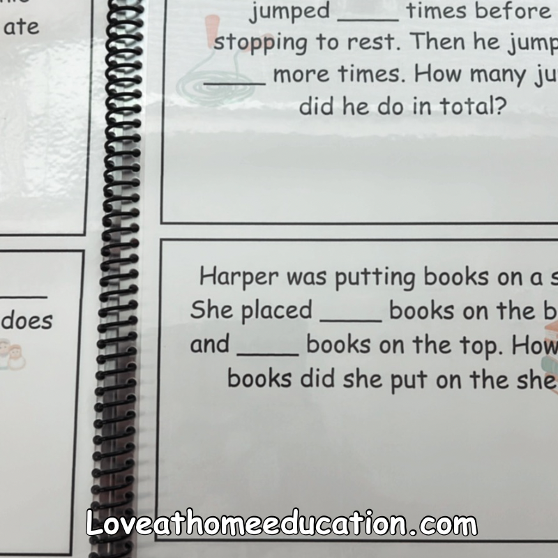 Roll & Solve: Reusable Math Book- PreK-1st Grade Level 1
