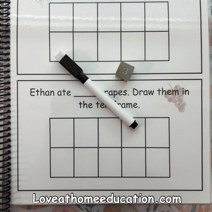 Roll & Solve: Reusable Math Book- PreK-1st Grade Level 1