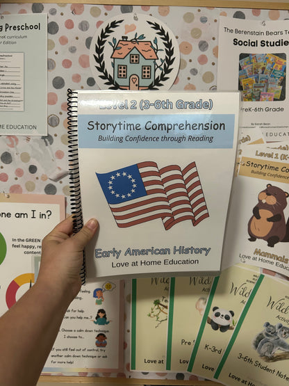 Storytime Comprehension: Inspiring Confidence in Young Readers (America Volume 1, Reading Comprehension) K-6th Grade