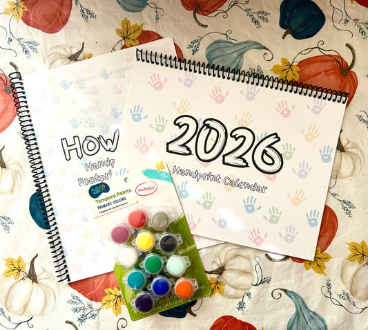 2025 & 2026 Handprint Calendars- Great for Christmas Gifts!!
